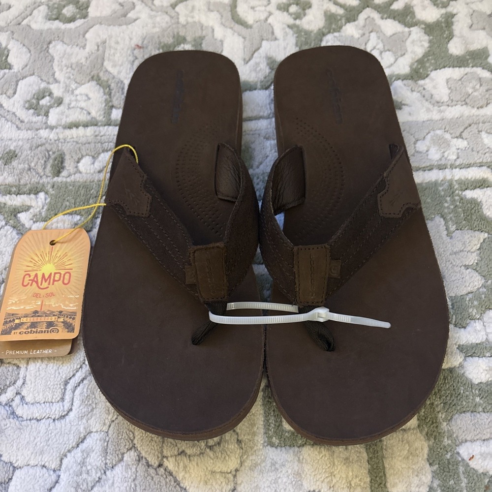 Cobian Lazo Brown Size 12‎ Mens Flip Flop Sandals